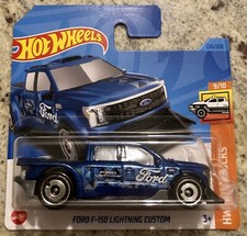 Hot Wheels FORD F-150 LIGHTNING CUSTOM BLU 2023 1:64