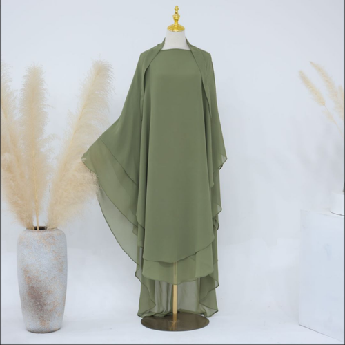 Muslim Women Burqa Islamic Kaftan Arab Robe Fashion Dubai Party Gauaze Abaya - Picture 44 of 58