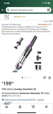 Cordless Vacuum 3-in-1 Handheld Vacuum. W Smart Display and Charger(Violet)