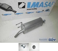 Imasaf ESD Auspuff Endtopf+Anbauteile für Fiat Multipla 1.6 16V Bipower+Blupower