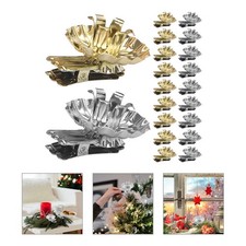 20 Pcs Christmas Metal Candle Holder Clips Decorative Tabletop Candle Stand