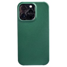Genuine Leather Phone Case For iPhone 16 15 14 13 Pro Max Plus Hard Back Cover