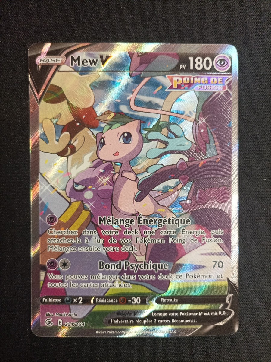 CARTE POKÉMON MEW V 113/264 EB08 Poing de Fusion FR EUR 2,50 - FR