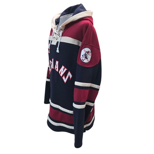 Vtg 90s RARE Ricky Wild Thing Vaughn 99 MLB Cleveland Indians Lacer Hoodie 2XL - Picture 3 of 13