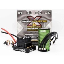 Castle Mamba Monster X 8S + 1717-1650kv Sensored Motor Combo NEW, Factory Sealed