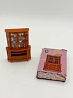 VINTAGE DOLLHOUSE FURNITURE 1964 MARX LITTLE HOSTESS TREASURE TROVE CABINET