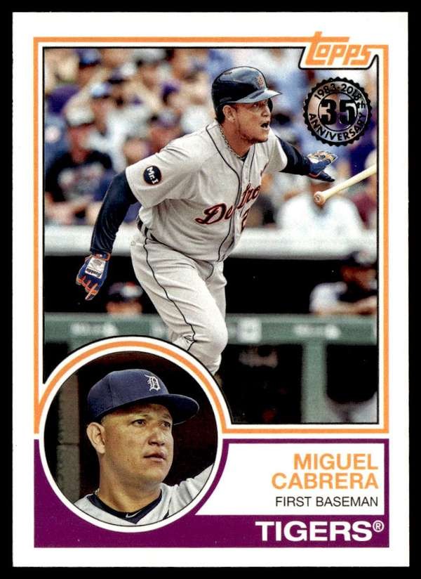 2018 Topps - 1983 Topps Baseball #83-41 Miguel Cabrera Near Mint