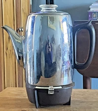 General Electric Percolator Vintage Coffee Pot 15P31 GE P31 Maker Chrome