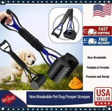 Non-Breakable Pet Dog Pooper Scooper with Handle Portable Scooper Waste Pick Up