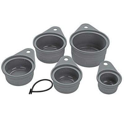 Lurch Set flexible Messbecher 5-teilig grau Zutaten Abmessen Cup-Maßeinheiten
