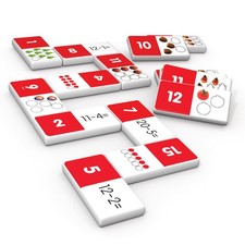 Junior Learning Dominoes Subtraction White 7.8 H x 4.7 L x 1.5 W