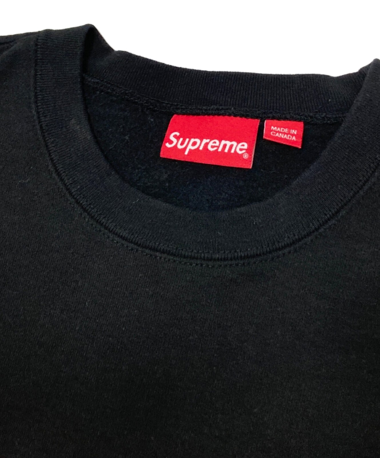 SUPREME BOX LOGO CREWNECK Size: L Black Men thumbnail 3