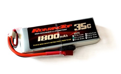 RoaringTop LiPo Battery Pack 35C 1800mAh 3S 11.1V Deans Plug