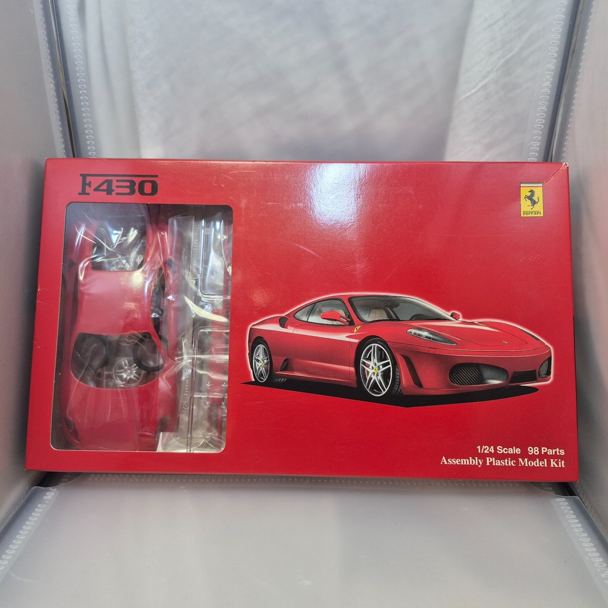 2004 Yellow Ferrari F430 - BURAGO (scale: 1/24) – Die-cast