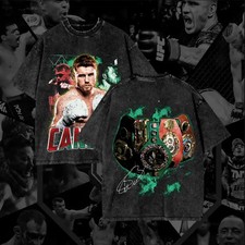 Retro BOXING CANELO ALVAREZ Oversize Double Printed Lightweight Tee