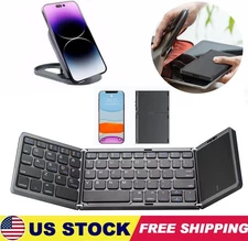 Mini Folding Wireless Bluetooth Keyboard With Touchpad for Laptop Tablet Phone