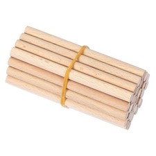 30Pcs 0.315 x 4 Inch Wooden Dowel Rod Wood Dowels for Crafts Natural Color