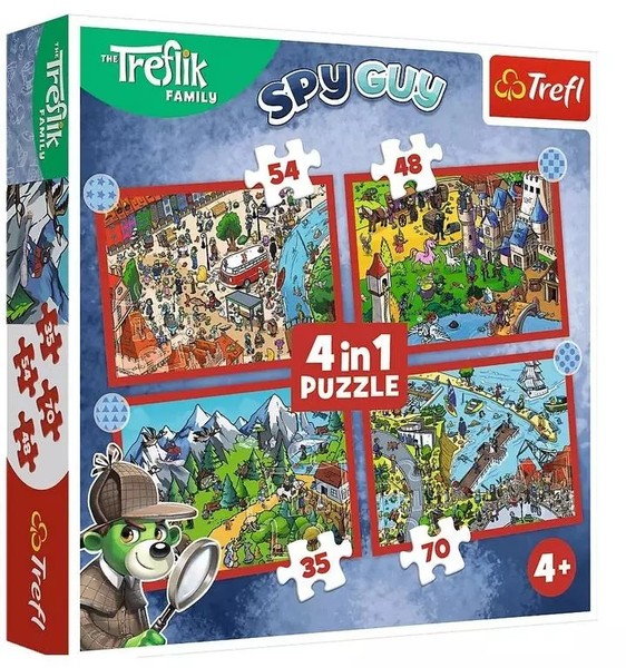 5900511346756 Puzzle 4W1 PodróżE TreflikóW Trefl Trefl-image