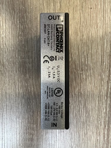 Phoenix Contact DT-LAN-CAT.6+ Surge Protective Device for Gigibit Ethernet - Picture 1 of 6