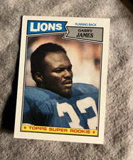 Topps 1987 Garry James #320 Detroit Lions NFL Football Rookie Card. rookie card picture