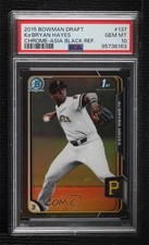 2015 Bowman Draft Asia Exclusive Black Refractor Ke'Bryan Hayes #137 PSA 10 g6p