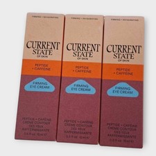 Current State Of Skin Firming Eye Cream 0.5 floz Peptide & Caffeine( 3 Pack) NIB
