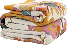 Boho Throw Blanket 50x60 Inch 100 Percent Cotton Woven For Couch Sofa Bed Decor