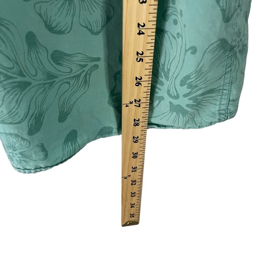 Aigle Herren Gr. XXL Grün Hibiskus Tropical Floral Knopfleiste - Bild 7 von 7