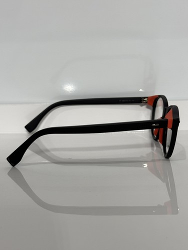 Fendi FF M0019 807 Matte Black Round Acetate Eyeglasses 50mm - Picture 3 of 7
