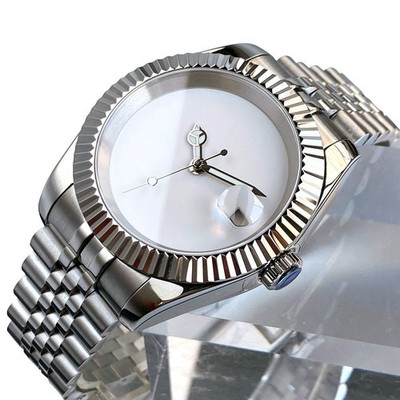 New Fashion 36mm 20ATM NH35 Automatic Diving Men Watch White dial Luminous