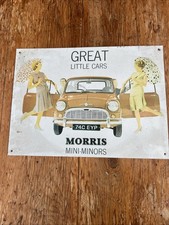 Morris Mini Minors 30 x 40cm Metal Sign