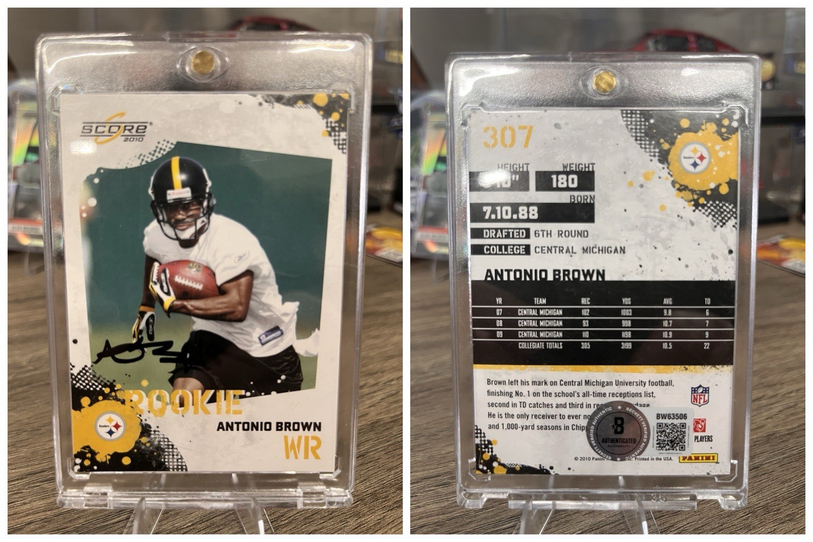 Antonio Brown Score #307 Signature