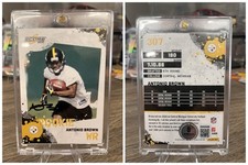 Panini 2010 Score Antonio Brown #307 Rookie Autographed NFL Steelers Card. rookie card picture