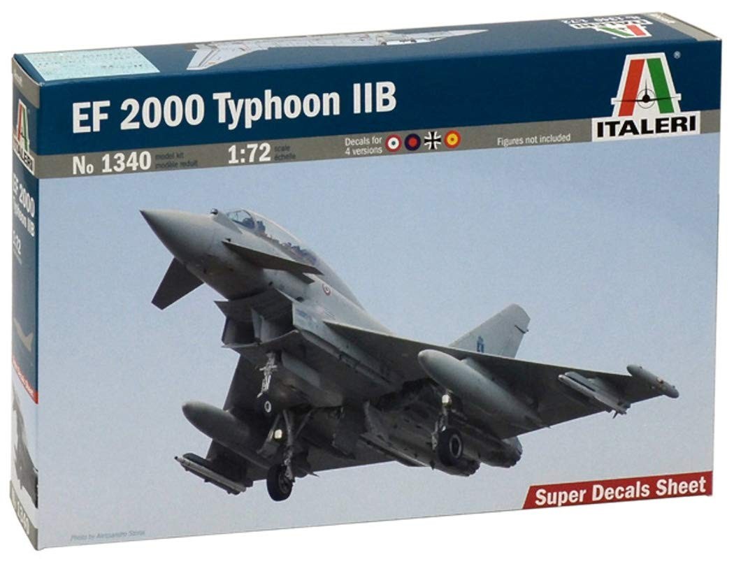 Модельный комплект Italeri - Самолет Ef 2000 Typhoon Iib - Масштаб 172 - 1340 - Новый 4890₽
