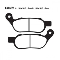 Bremsbelag EBC FA458V Hinten FüR Harley Davidson Fxdwg 1584 Dyna Wide Glide 2010