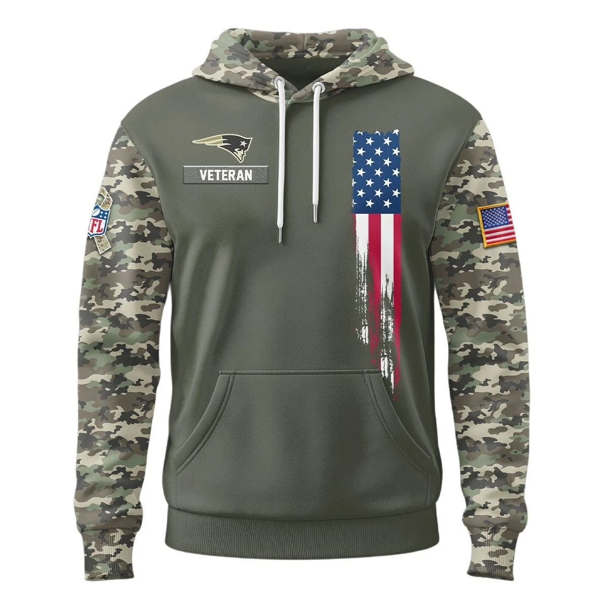 Patriots Veteran Camo Hoodie Limited Edition, Gift For Fans