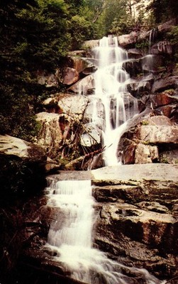 Postcard Ramsey Cascades great Smoky Mountains national Park Tennessee