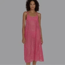 NWT Solid & Striped Annika Eyelet maxi dress swimsuit cover up size L  vacation
