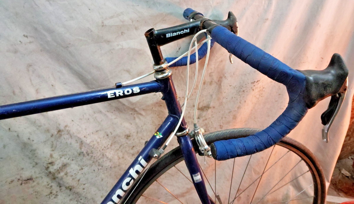 1992 Bianchi Eros Road Bike Large 60cm Lugged Steel Campagnolo