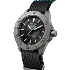 TAG Heuer Aquaracer 200 Solargraph Limited Ed blk dial 40mm WBP1180.FN8027 strap 2