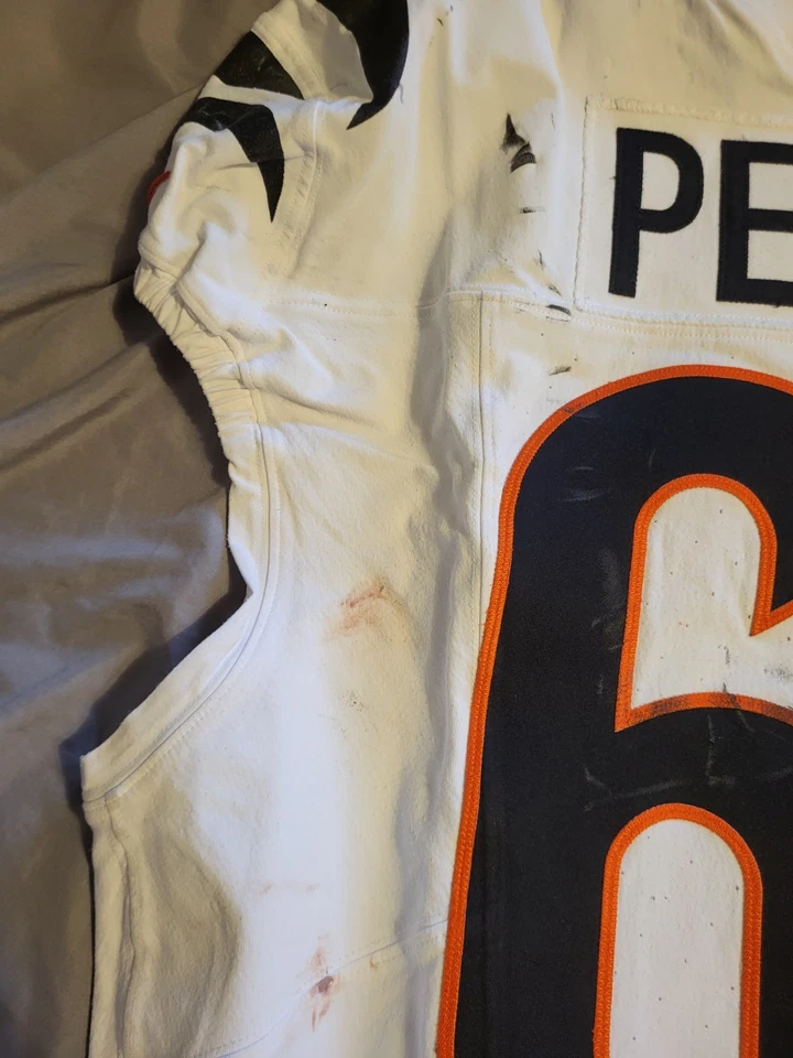 Cincinnati Bengals Mike Pennel Juego Usado Contra Los Pittsburgh Steelers. Foto 4 de 4