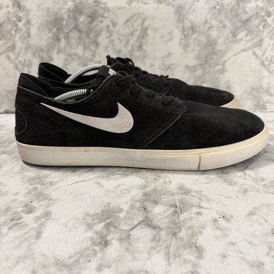 Nike SB Zoom Sneakers Mens 13 Black Suede Low Athletic Skate Shoes 724954-001