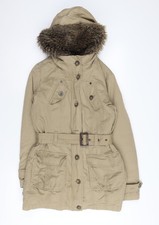 Chaqueta parka beige para mujer Esprit, talla 10, ropa informal