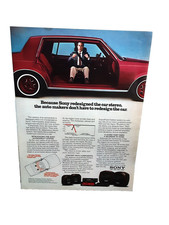 1982 Sony Car Stereo Soundfield Vintage Print Ad Auto Audio System Original