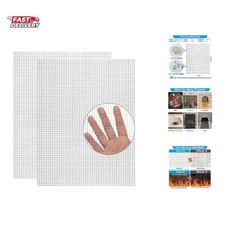 Upgraded 2Pack Mesh Screen Crimped 304, 5 Mesh 11 X 14.2 inch, Not Easy Falli...