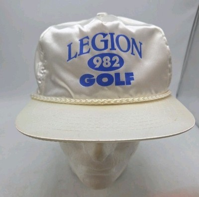 Vintage Legion 982 Golf Nylon Snap back Capital Big Rope Hat Truckers Cap 80s
