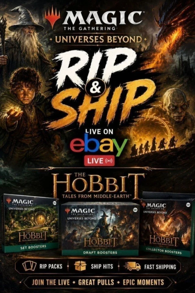 Sbusto Magic The Gathering Lo Hobbit play boosters, collector e altro