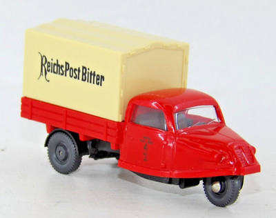 Wiking 1:87 Sondermodell - Goliath Goli - Dreiradwagen Reichspost Bitter