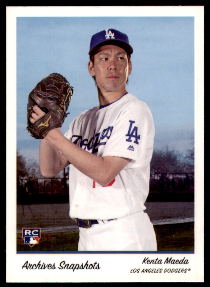 2016 Topps Archives Snapshots #AS-KM Kenta Maeda RC Los Angeles Dodgers