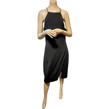 LAUREN Ralph Lauren Halter Black Cocktail Party Dress Sleeveless Size 14